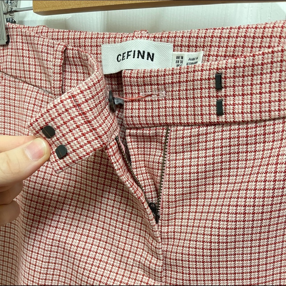 Cefinn Red Pattern Dress Pants - Picture 4 of 11
